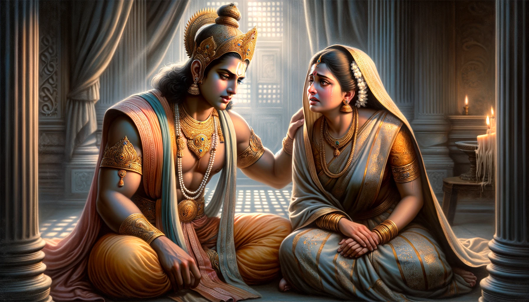 Rama Informs Kausalya of His Exile
